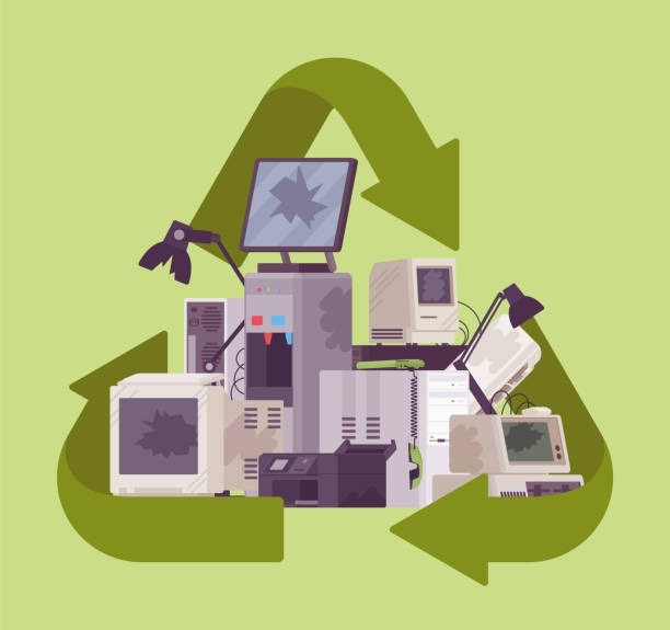 computer recycling electronic waste